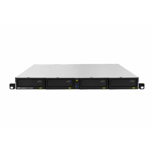 RDX QUIKSTATION 4 1U RACKMOUNT 4-DOCK 1GBE-ATTACHED DISK ARRAY