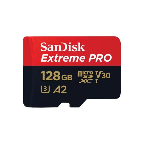 SanDisk Extreme PRO 128 GB Class 3/UHS-I (U3) V30 microSDXC - 200 MB/s Read - 90 MB/s Write - Lifetime Warranty