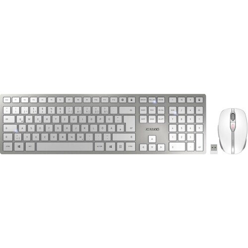 CHERRY DW 9100 SLIM Rugged Keyboard & Mouse - QWERTY - English (US) - USB Type A SX Wireless Bluetooth/RF 4.0 2.40 GHz Key