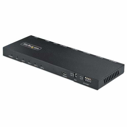 StarTech.com Signal Splitter - Metal - 3840 × 2160 - 1 x HDMI In - 4 x HDMI Out - USB