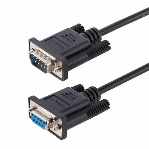 StarTech.com 3m RS232 Serial Null Modem Cable, Crossover Serial Cable w/Al-Mylar Shielding, DB9 Serial COM Port Cable Fema