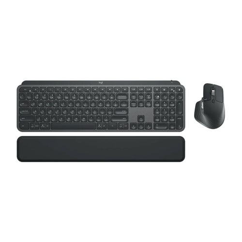 Logitech MX Keys Combo for Business Keyboard & Mouse - QWERTY - Pan-Nordic - USB Scissors Wireless Bluetooth/RF Keyboard -