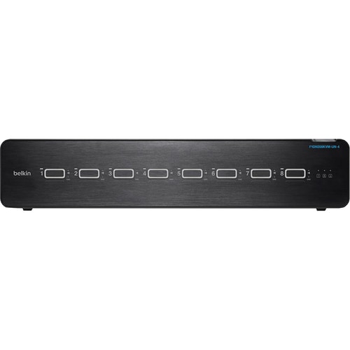 Belkin Secure F1DN208KVM-UN-4 KVM-Switchbox - TAA-konform - 8 Computer - 1 Lokaler Benutzer(n) - 3840 x 2160 - 8 x PS/2-Po