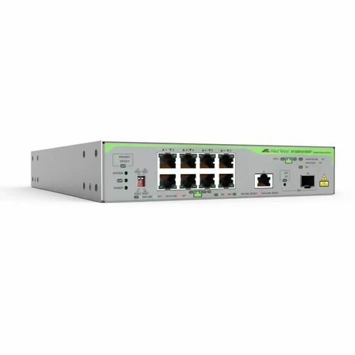 Allied Telesis CentreCOM GS910/XST GS910/10XST 9 Portas Comutador Ethernet - Gigabit Ethernet, Ethernet de 10 Gigabit - 10
