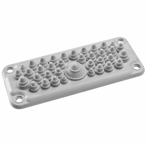 Schneider Electric Kabelführung - Grau - 1 Pack Paket - Kabeldurchführungsmembran - Thermoplastisches Elastomer