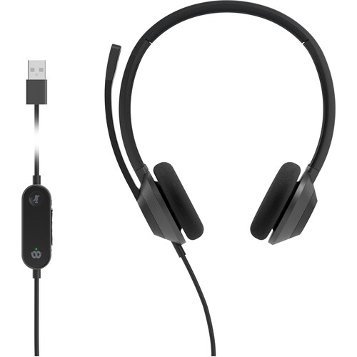 Cuffie Cisco 322 Cavo On-ear Stereo - Nero Carbonio - Binaural - Supra-aural - 32 Ohm - 50 Hz a 18 kHz - 230 cm Cavo - Uni