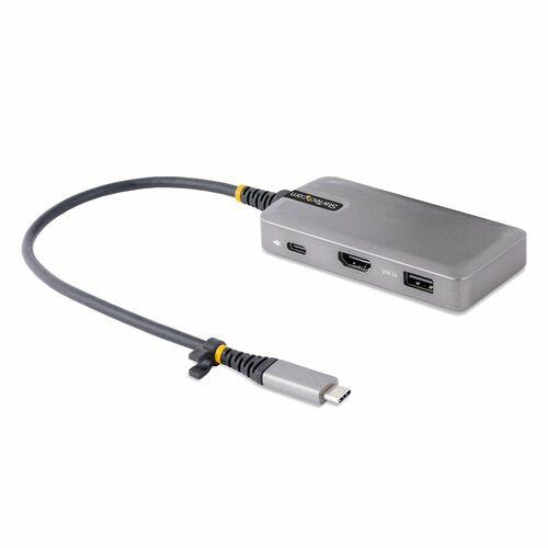 StarTech.com USB Type C Docking Station for Tablet, Monitor, Notebook - 100 W - Space Gray - Portable - 1 Displays Support