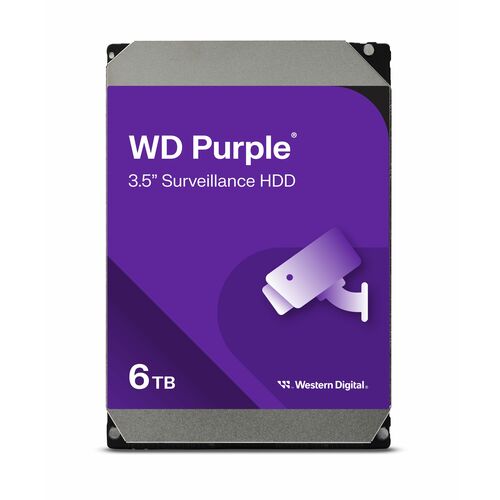 Disco rigido WD Purple WD64PURZ - 3.5" Interno - 6 TB - SATA - Viola