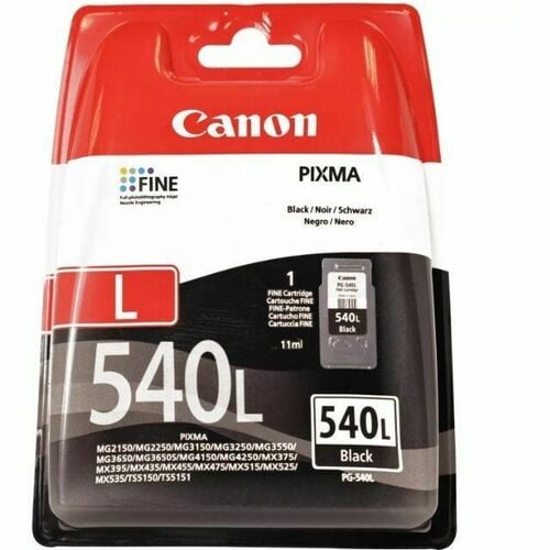 Cartouche jet d'encre D'origine Canon PG-540L Large Rendement Jet d'encre - Noir - 1 Paquet - 11 millilitres