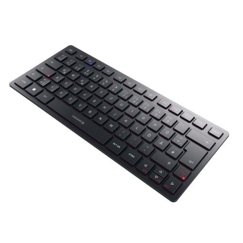CHERRY KW 9200 MINI Keyboard - Wired/Wireless Connectivity - USB Type C Interface - English (UK) - Black - SX Keyswitch - 