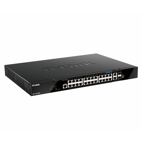 D-Link DGS-1520 DGS-1520-28MP 26 Ports Manageable Layer 3 Switch - Gigabit Ethernet, 2.5 Gigabit Ethernet, 10 Gigabit Ethe