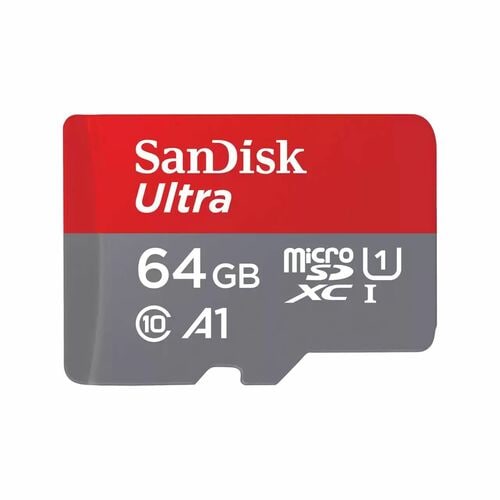 SanDisk Ultra 64 GB Class 10/UHS-I (U1) microSDXC - 140 MB/s Read - 10 Year Warranty