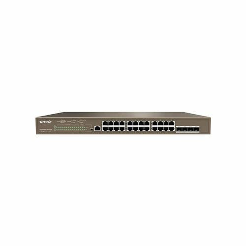 Tenda G5328P-24-410W 24 Ports Manageable Ethernet Switch - Gigabit Ethernet - 10/100/1000Base-T, 1000Base-X - 3 Layer Supp