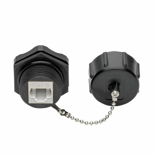 KEYSTONE JACK CAT6/CAT5E RJ45 SHIELDED DUST CAP 110 PUNCH DOWN