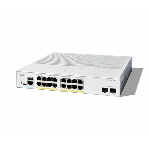 Cisco Catalyst 1200 C1200-16P-2G 16 Ports Manageable Ethernet Switch - Gigabit Ethernet - 1000Base-X, 10/100/1000Base-T - 