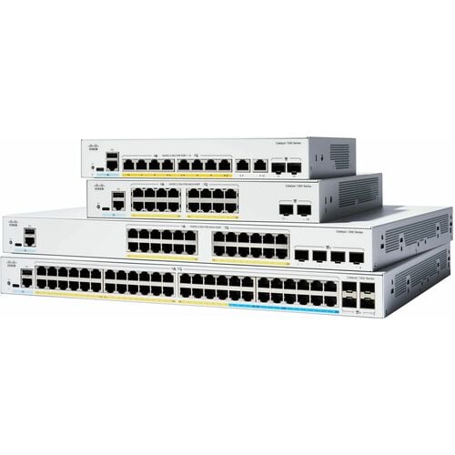 Cisco Catalyst 1300 C1300-24FP-4X 24 Ports Manageable Ethernet Switch - 10 Gigabit Ethernet - 10/100/1000Base-T, 10GBase-X