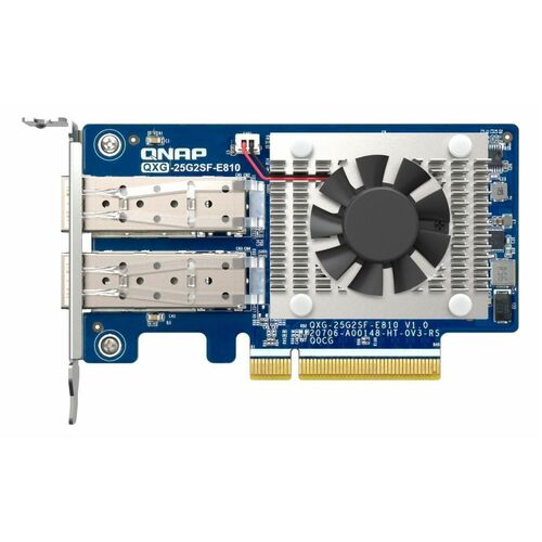 Carte 25Gigabit Ethernet pour Ordinateur, Server, Station de travail - QNAP QXG-25G2SF-E810 - 25GBase-X - SFP28 - Carte En