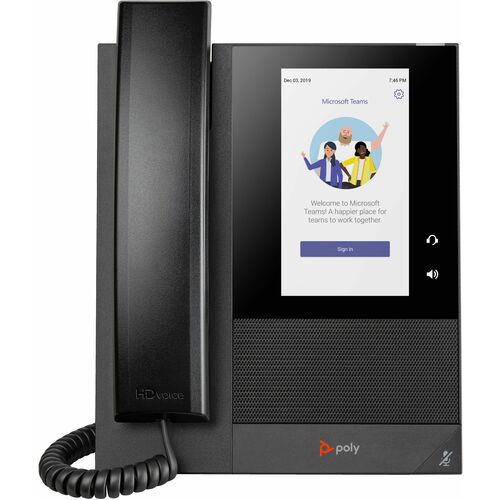 Téléphone IP Poly CCX 400 - Filaire - Filaire - Bureau, Fixation au mur - Noir - 24 x Ligne Totale - VoIP - 12,7 cm (5") L