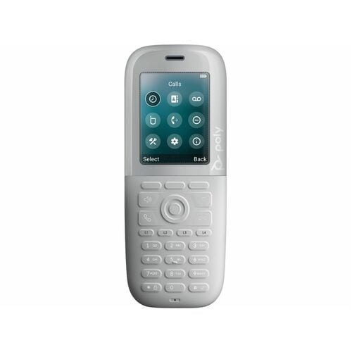 Poly Rove 40 Handset - White - Cordless - DECT - 6.1 cm (2.4") Screen Size - Audio - Headset Port - 18 Hour Battery Talk Time