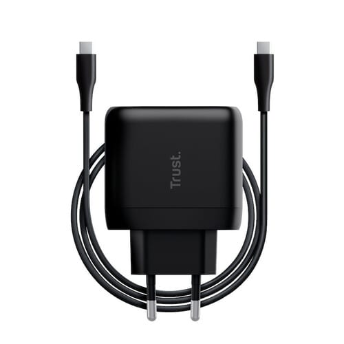 Trust Maxo 65 W AC Adapter - Universal Adapter - For Notebook, Smartphone, Tablet PC - 120 V AC, 230 V AC Input - 5 V DC, 