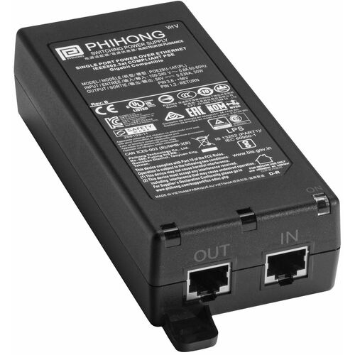 POE INJECTOR 30W 802.3AT W/1.8M EU TYPE F LINE CORD W1850/W1855