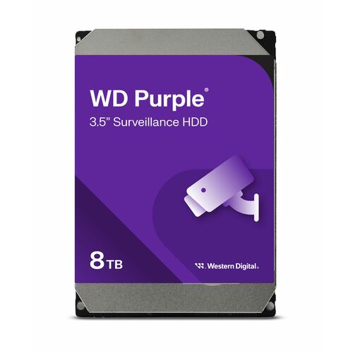 Disque dur WD Purple WD85PURZ - 3.5" Interne - 8 To - Enregistrement magnétique conventionnel (CMR) Methode - SATA (SATA/6