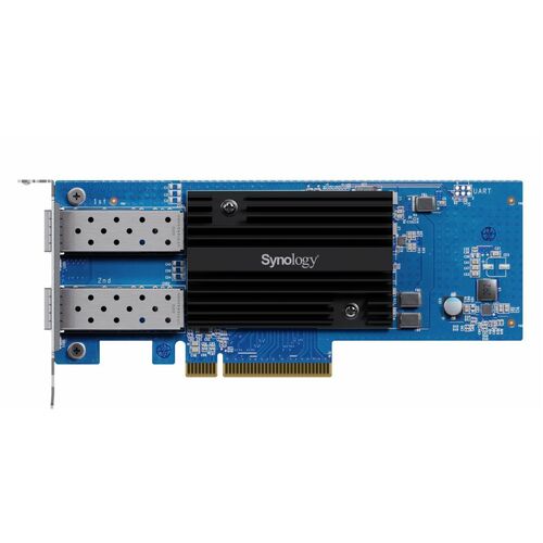 Synology E25G30-F2 25Gigabit Ethernet Card - SFP28 - Plug-in Card - PCI Express 3.0 x8 - Low Profile/Full Height Bracket H