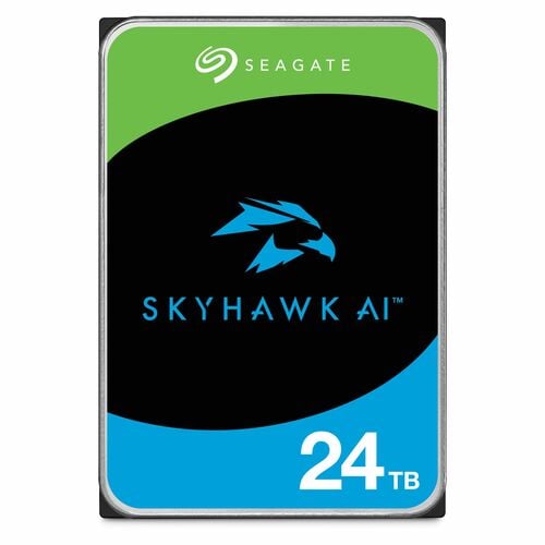 ""Disque dur Seagate SkyHawk AI ST24000VE002 - 3.5"""" Interne - 24 To - Enregistrement magnétique conventionnel (CMR) Met