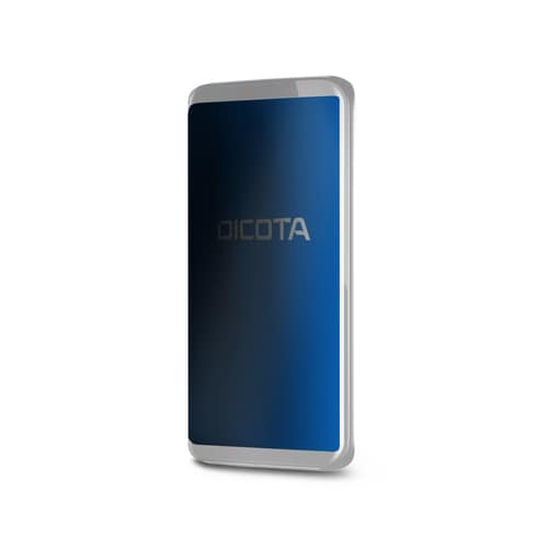 Dicota Secret Polyethylene Terephthalate (PET) Privacy Screen Protector - Clear, Black - For LCD iPhone 13 mini - Blue Lig