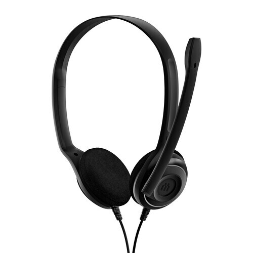 EPOS PC 8 USB Wired On-ear Stereo Headset - Black - Binaural - Supra-aural - 32 Ohm - 42 Hz to 17 kHz - 200 cm Cable - Uni