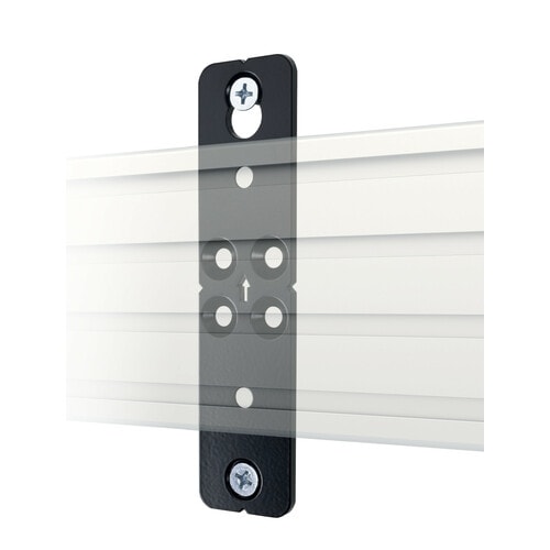B-Tech System X Mounting Bracket for Mounting Rail, Menu Board, Mounting Collar - Black - 1 / Pack