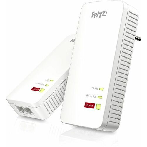 FRITZ! 1240 Powerline Netzwerkadapter - 2 x Netzwerk (RJ-45) - 1200 Mbit/s Stromleitung - Wireless LAN - IEEE 802.11ax - 6