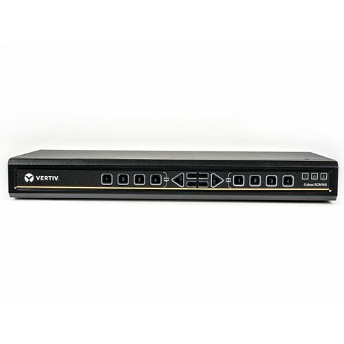 Vertiv AVOCENT Cybex 100 SCKM100 Digital & Analog KVM Switchbox - TAA Compliant - 4 Computer(s) - 2 Local User(s) - 4K - 3