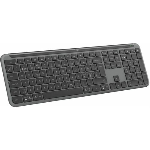 Logitech Signature Slim K950 Keyboard - Full-size - Wireless Connectivity - USB Type A Interface - Danish, Norwegian, Swed