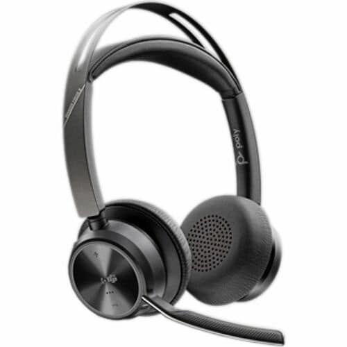 Voyager Focus 2 Microsoft Teams Certified USB-C-C Headset +USB-C/A Adapter +Charging Stand