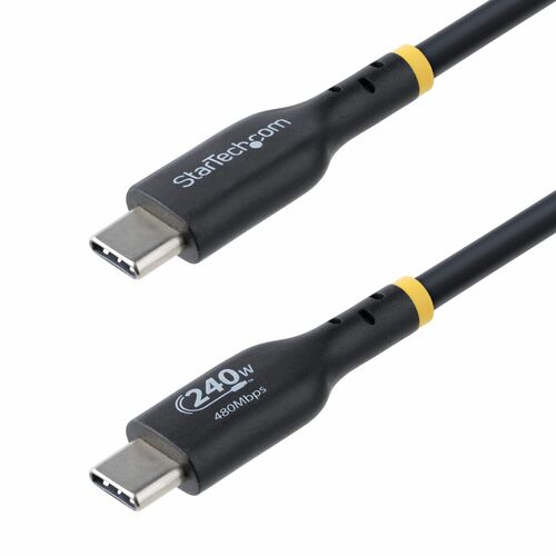 StarTech.com 2 Meter USB-C Ladekabel, USB-IF zertifiziert, USB C auf USB C Schnellladekabel, 240W PD 3.1 EPR, USB C 2.0 La