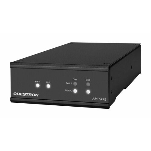 Crestron AMP-X75 2 -Kanal- Verstärker - 75 W RMS - Schwarz - 20 Hz bis 20 kHz Frequenzgang - 18,63 W