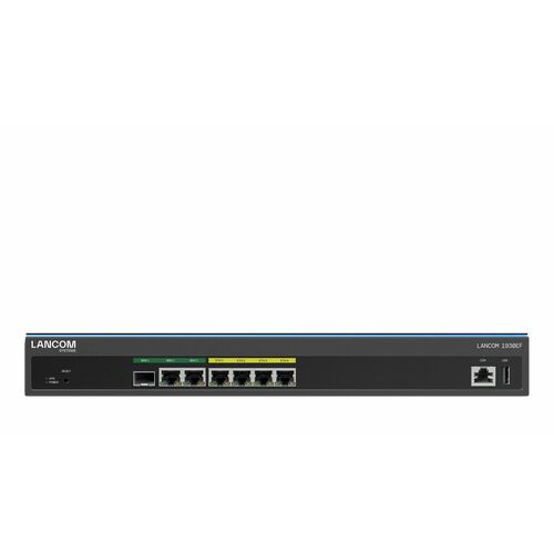 Lancom 1930EF Router - 6 Anschlüsse - 4 RJ-45 Port(s) - 2 WAN Port(s) - Management-Port - 1 SFP (Mini-GBIC) Steckplätze - 