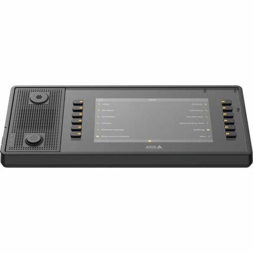 AXIS C6110 Network Paging Console - Wall Mountable, Desktop, Desk for Paging, Speaker, Door, Light - Plastic, Aluminium