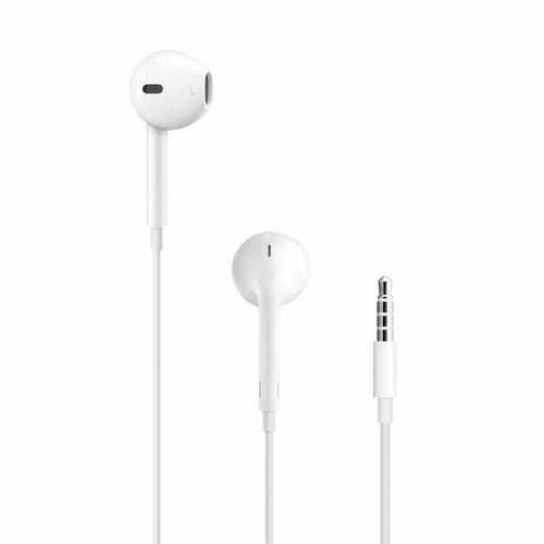 Apple EarPods Wired Earbud Stereo Earset - White - Binaural - In-ear - Noise Canceling - Mini-phone (3.5mm)