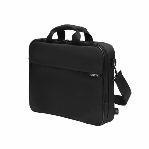Dicota Top Traveller ONE Carrying Case for 38.1 cm (15") to 43.9 cm (17.3") Notebook - Black - Polyethylene Terephthalate 
