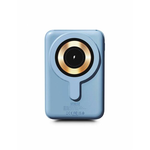 POWERBANK WIRELESS MAGNETICA UN 10.000MAH COLOR AZUL CLARO - MA
