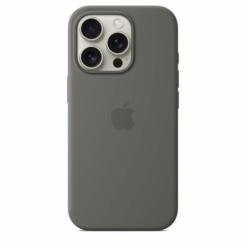 Apple Case for Apple iPhone 16 Pro Smartphone - Stone Grey - Silky, Soft-touch - Scratch Resistant, Drop Resistant - Silic