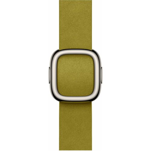 Apple Adjustable Smartwatch Band - 1 - Large (L) - Buckle Attachment - Chartreuse - FineWoven, Polyester