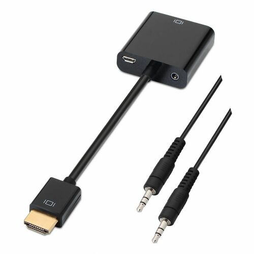 CONVERSOR HDMI SVGA+AUDIO HDMI A/M-SVGA/H+JACK 3.5/H NEG 10CM+1