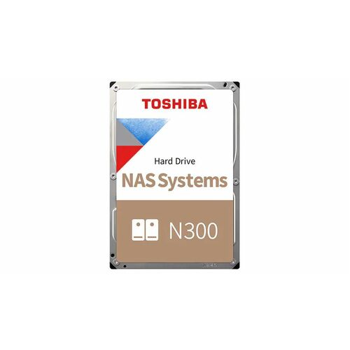 Toshiba N300 12 TB Hard Drive - 3.5" Internal - SATA (SATA/600) - Conventional Magnetic Recording (CMR) Method - NAS, Serv