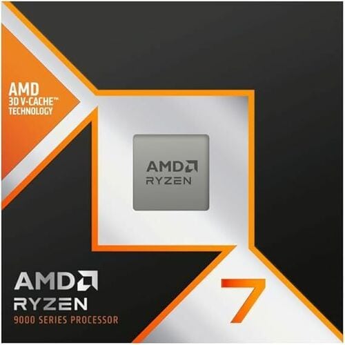 Processeur AMD Ryzen 7 9000 9800X3D Octa-core (8 Core) 4,70 GHz - Boîte - 96 Mo Cache L3 - 8 Mo Cache L2 - 640 Ko Cache L1