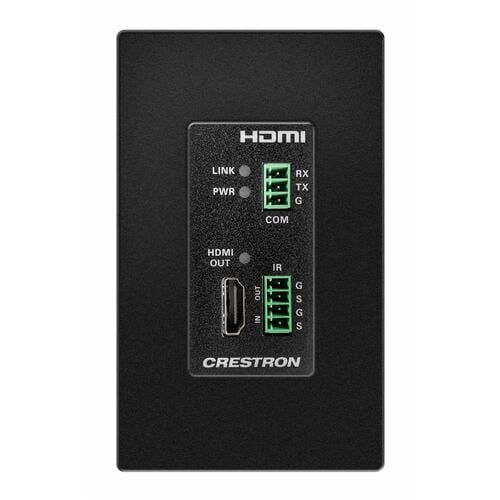 Crestron Essentials HD-RXC-4KZ-101-1G-B Video Extender Receiver - Wired - 70 m Range - 1 x Network (RJ-45) - 1 x HDMI Out 