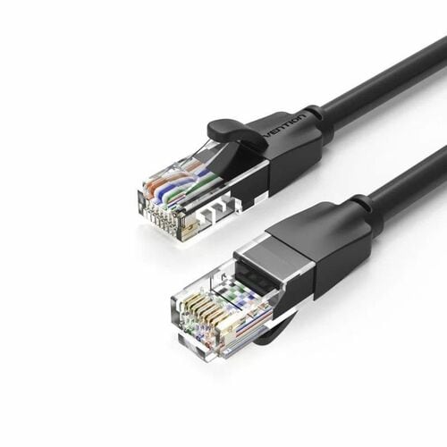 CAT.6 UTP PATCH CABLE 1.5M BLAC K 26AWG