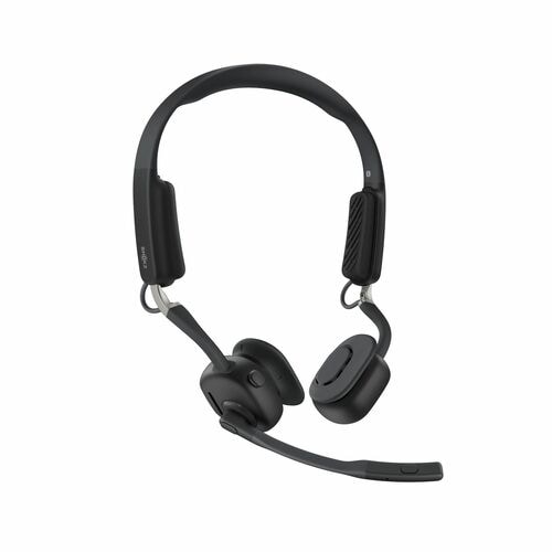 Shokz OpenComm2 UC Wireless Behind-the-neck, Earbud, Over-the-ear, Open-ear Stereo Earset - Black - Binaural - Open - 3000
